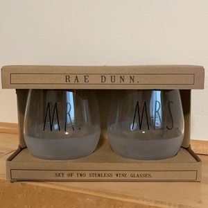 Rae Dunn Mr. And Mrs. Wine Glasses 🍷